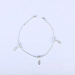 Load image into Gallery viewer, Whispers of Silver: 925 Anklet with Leaf Charms