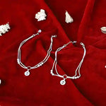 Load image into Gallery viewer, Endless Grace: 925 Silver Infinity Circle layered Chain Anklet