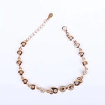 Load image into Gallery viewer, 925 Rose Gold-Plated Silver Bracelet with Infinity & Heart Charms