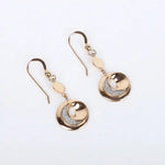 Load image into Gallery viewer, 925 Rose Gold-Plated Silver Moon Earrings – Celestial Glow