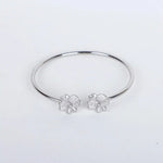 Load image into Gallery viewer, Elegant Silver Kadha Bracelet with Intricate Flower Design