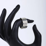 Load image into Gallery viewer, Men's Sterling Silver Textured Band Ring – Classic & Bold Design
