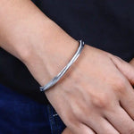 Load image into Gallery viewer, Radiant 92.5 Silver Kadha Bracelet with Dazzling Stone Studs
