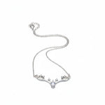 Load image into Gallery viewer, Sparkling Bloom Silver Pendant Necklace