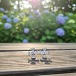 Load image into Gallery viewer, Dazzling Petal Silver Stud Earrings
