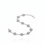 Load image into Gallery viewer, Sparkling Elegance Stone-Studded Silver Bracelet
