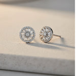 Load image into Gallery viewer, Dazzling Radiance Silver Stone Earrings