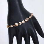 Load image into Gallery viewer, 925 Rose Gold-Plated Silver Bracelet with Infinity &amp; Heart Charms
