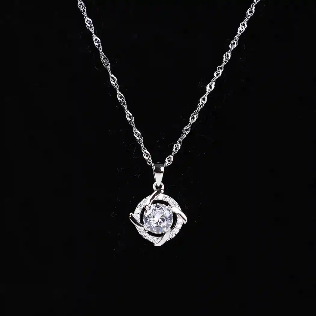 925 Silver Chain with Love Knot Pendant – Symbol of Eternal Bond