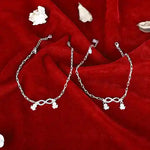 Load image into Gallery viewer, Sparkling Eternity: 925 Silver Studded Infinity Anklet
