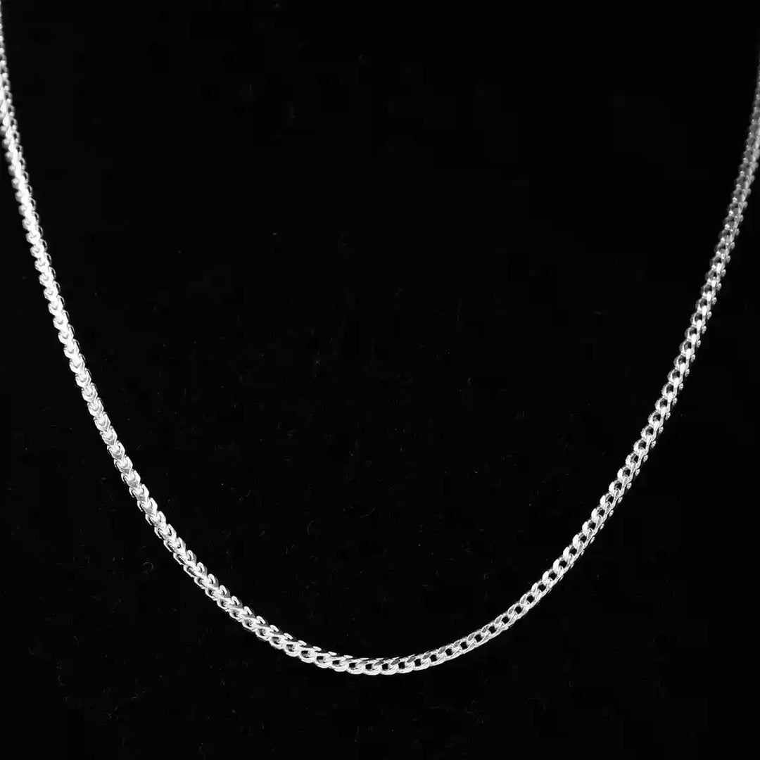 Classic 925 Silver Foxtail Chain – Timeless Strength & Style