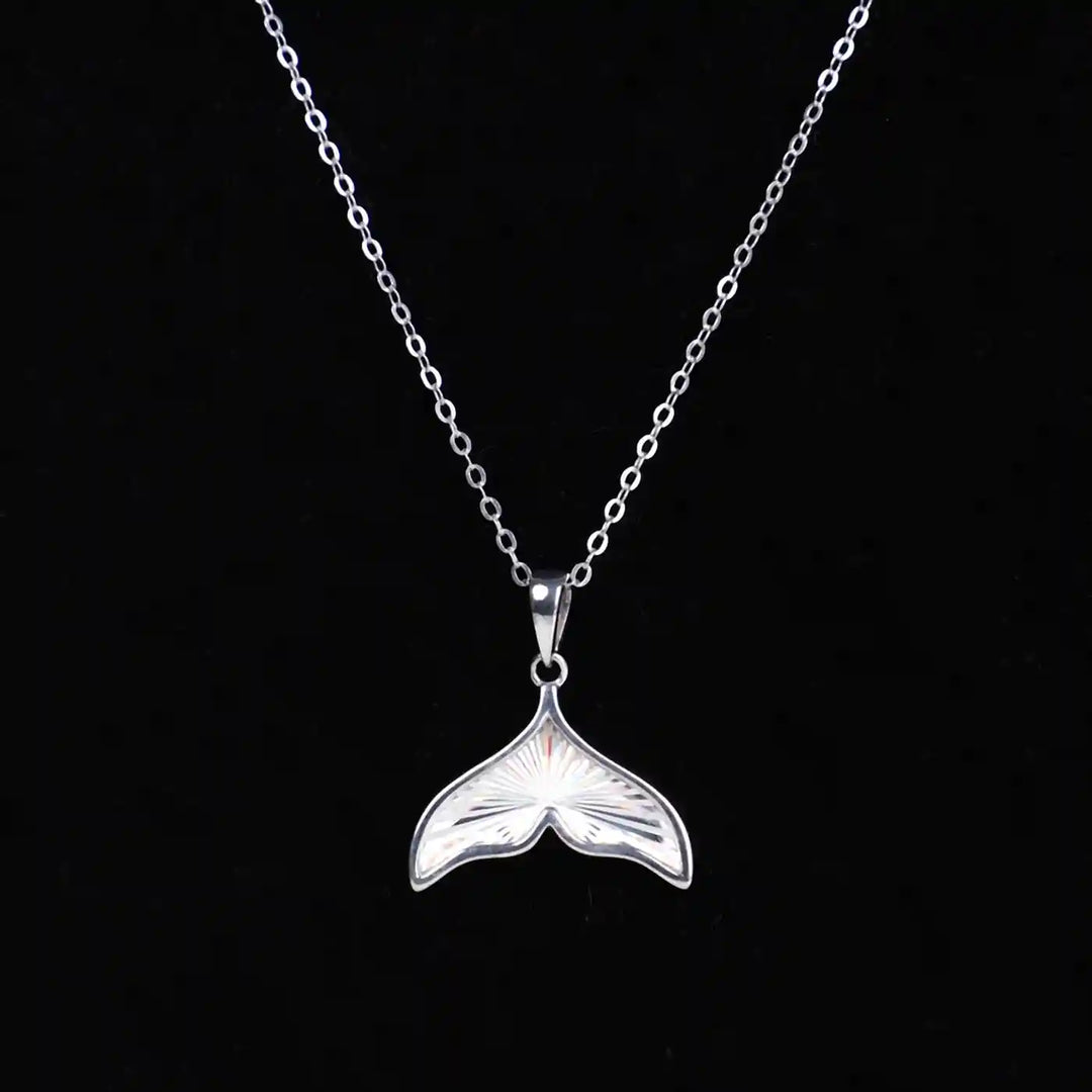925 Silver Chain with Elegant Fish Tail Pendant – Grace in Motion