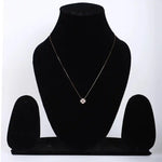 Load image into Gallery viewer, 925 Rose Gold-Plated Silver Chain with Four Heart Pendant – Love in Every Detail
