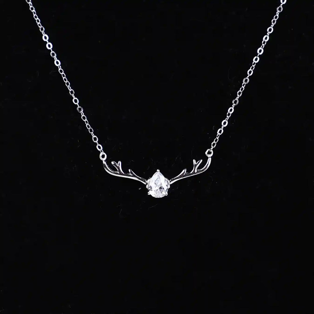925 Silver Chain with Graceful Deer Pendant – Wild Elegance