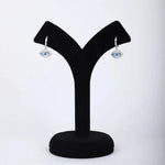 Load image into Gallery viewer, 925 Silver Evil Eye Sparkle Stud Earrings
