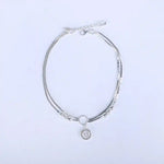 Load image into Gallery viewer, Endless Grace: 925 Silver Infinity Circle layered Chain Anklet
