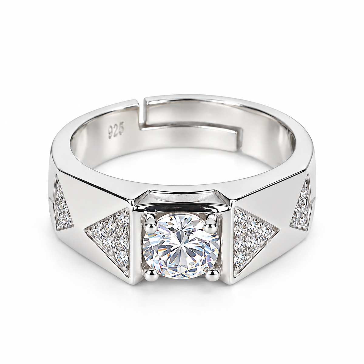 His & hers 925 sterling silver couple rings set – matching rings for couples