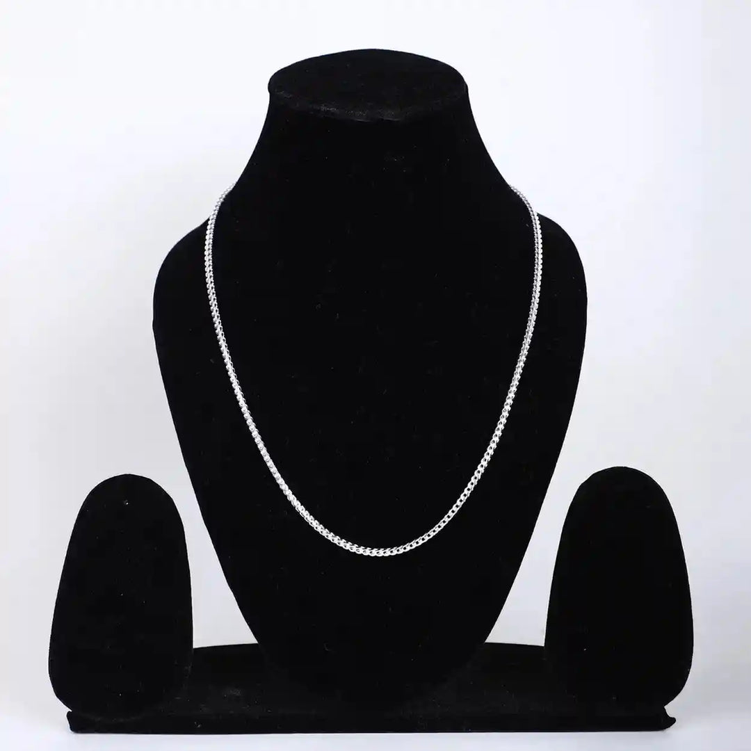 Classic 925 Silver Foxtail Chain – Timeless Strength & Style