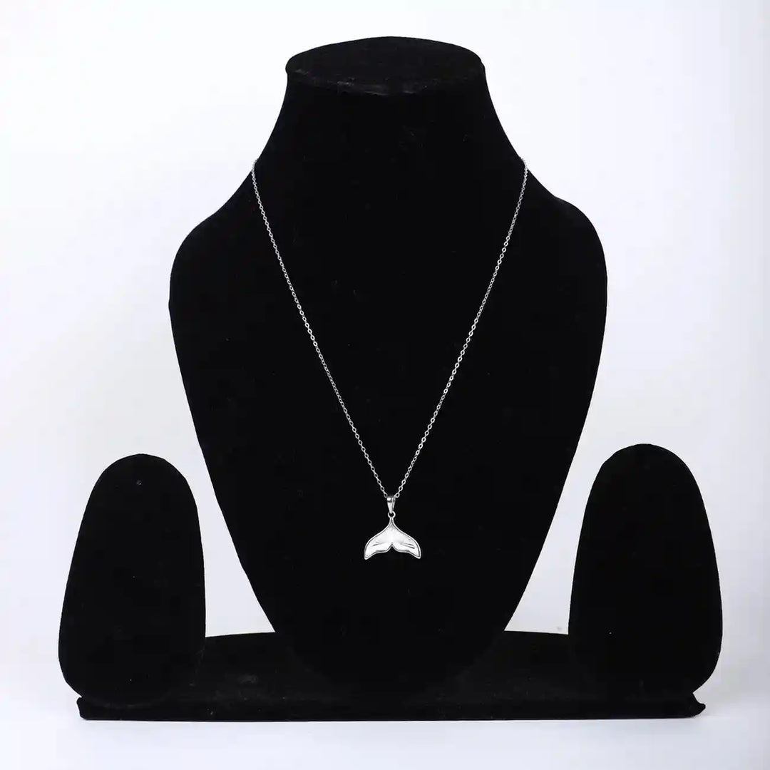 925 Silver Chain with Elegant Fish Tail Pendant – Grace in Motion