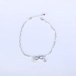 Load image into Gallery viewer, Sparkling Eternity: 925 Silver Studded Infinity Anklet
