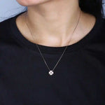 Load image into Gallery viewer, 925 Rose Gold-Plated Silver Chain with Four Heart Pendant – Love in Every Detail
