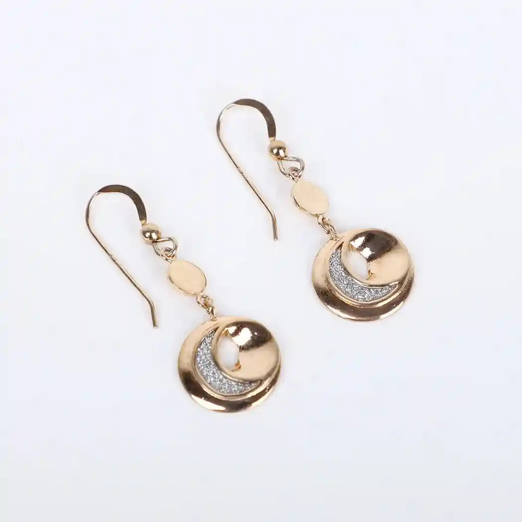 925 Rose Gold-Plated Silver Moon Earrings – Celestial Glow