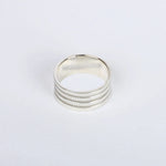 Load image into Gallery viewer, Men's Sterling Silver Textured Band Ring – Classic &amp; Bold Design
