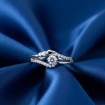 Load image into Gallery viewer, Elegant Wave Silver Women’s Ring
