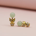 Load image into Gallery viewer, Graceful Pearl Gold-Silver Earrings
