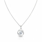 Load image into Gallery viewer, Radiant Spark Silver Pendant Necklace
