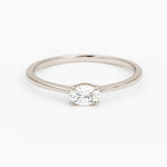 Load image into Gallery viewer, Women's Elegant Classic Solitaire Silver Ring with Sparkling Cubic Zirconia
