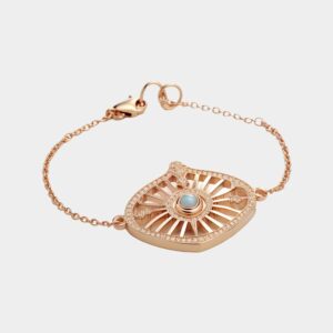 Elegant Sterling Silver Sapphire Pendant with Chain