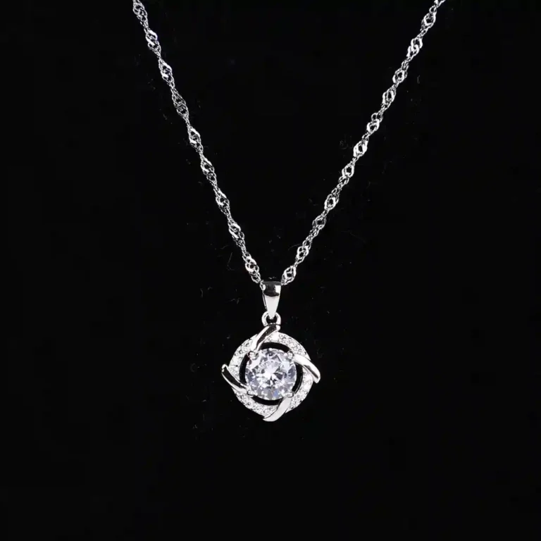 925 Silver Chain with Love Knot Pendant – Symbol of Eternal Bond
