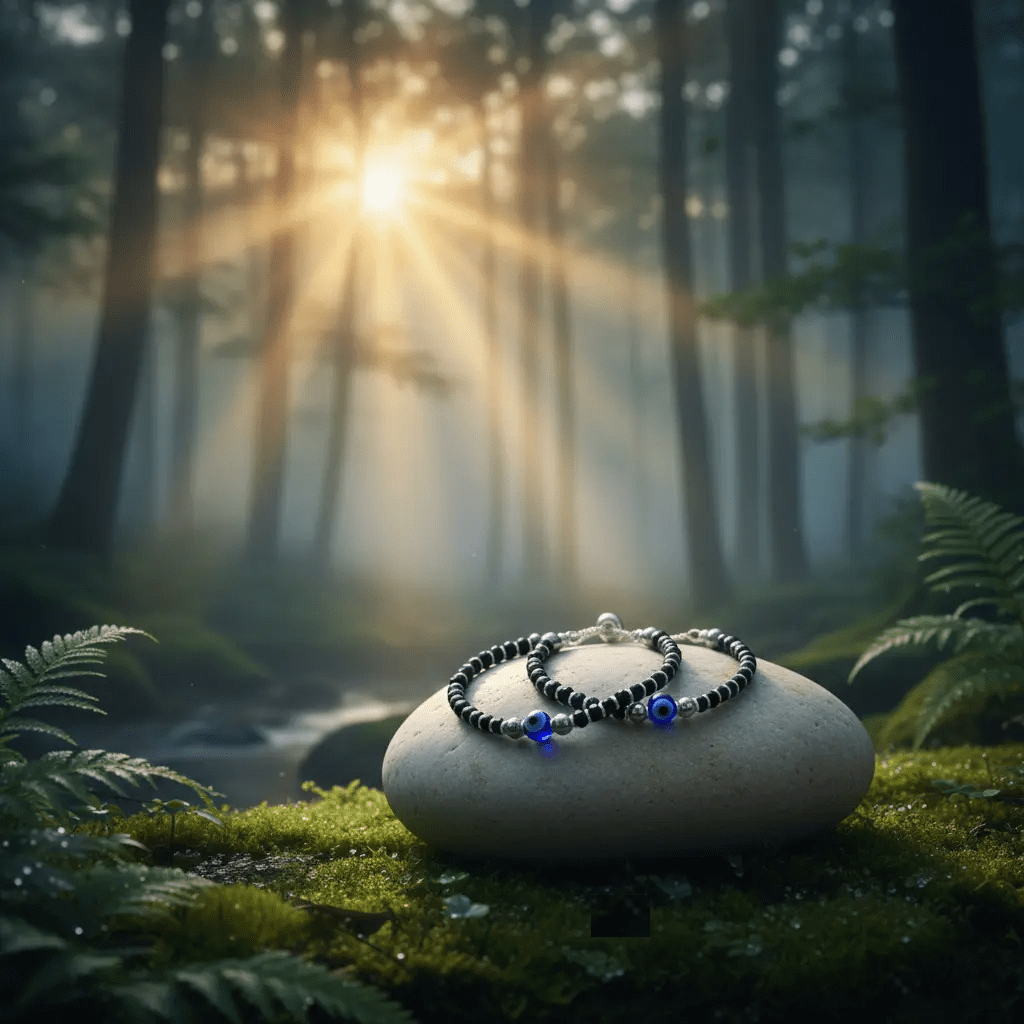 Delicate Baby Nazariya with Black Stones for Protection