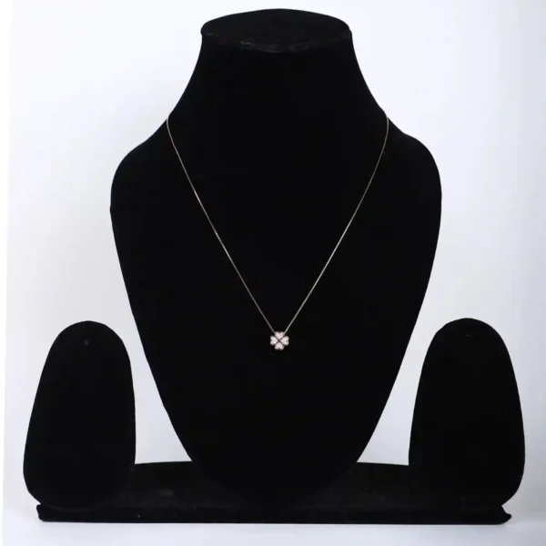 925 Rose Gold-Plated Silver Chain with Four Heart Pendant – Love in Every Detail - Image 3