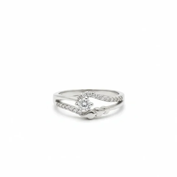 Elegant Wave Silver Women’s Ring - Image 3